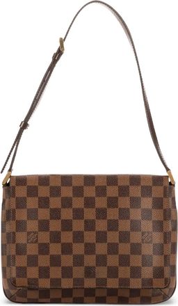 Louis Vuitton Borsa a tracolla in tela Damier - Marrone