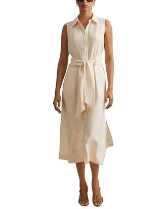 Reiss Morgan Sleeveless Shirtdress
