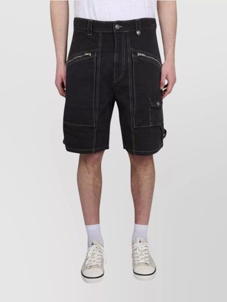 Isabel Marant denim cargo shorts