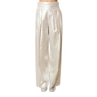 Jijil Pantalone laminato - - Trousers - Donna - Grigio - M