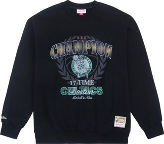 Mitchell & Ness x NBA Boston Celtics 17 Times Champion Sweatshirt Black MNJYFWHD23093007