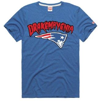 Homage Unisex Homage Drake Maye Royal New England Patriots Drakemayenia Tri-Blend T-Shirt at Nordstrom, Size Small