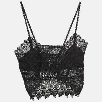 Charo Ruiz Ibiza Charo Ruiz Black Lace Sheer Dana Top
