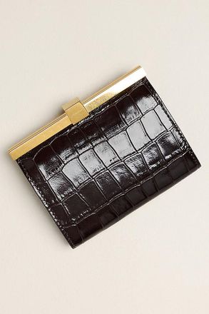 Anine Bing Leather Embossed Wallet