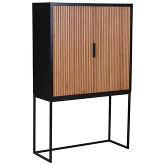 Wanderlust Deco Armario 2 puertas madera y metal 100x40x160h cm