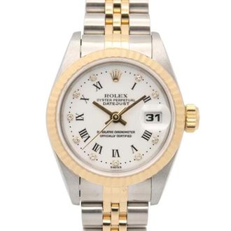 Rolex Pre-owned Vintage Datejust Polshorloge - Dames - Vintage Horloges - Wit - ONE Size - Vintage