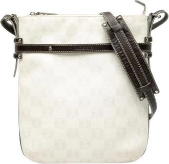 Loewe Pre-owned Cross Body Bags, female, White, Size: ONE SIZE Pre-owned Fabric Crossbody Bag