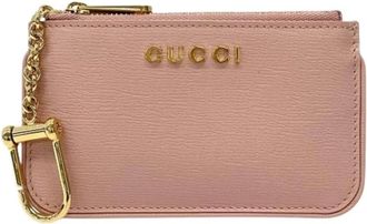 Gucci Pre-owned Vintage Coin Purse - Dames - Vintage Accessoires - Roze - ONE Size - Leer - Vintage