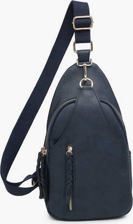 Jen & Co. The Nikki Compartment Crossbody Sling Bag In Navy