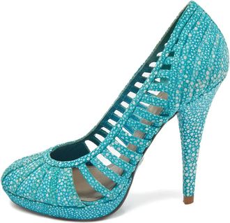 Versace Pumps con dettaglio cut-out - Blu