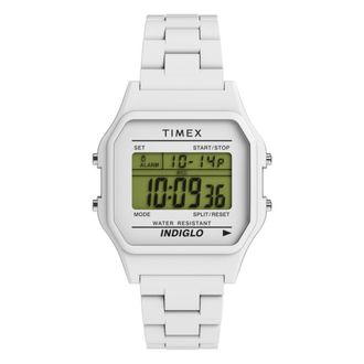 Timex T80 36mm Digital White Unisex Watch