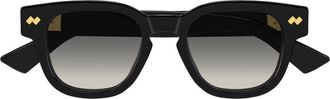 Bottega Veneta 48mm Small Round Sunglasses in Black at Nordstrom