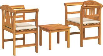 vidaXL Conjunto De Sal&oacute;n Rosa Del Jard&iacute;n 3 Uds. Vidaxl