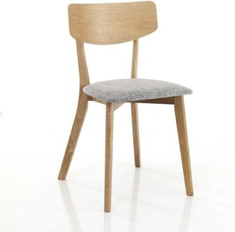 Oresteluchetta Juego De 2 Sillas De Madera Maciza Tapizadas Para Cocina Y Comedor Tokyo - Roble