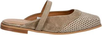 INUIKII Lazy NY Mule - Dames - Slip ons - Beige - 38 EU - Leer - Schoenen