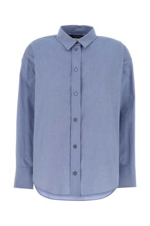 Max Mara Powder Blue Oxford Adele Shirt