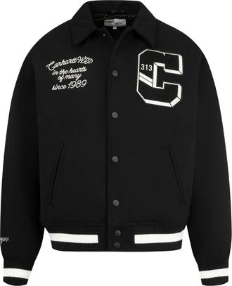 Carhartt Work in Progress World Class Varsity jacket - men - Polyester/Wool/Nylon - L - Black