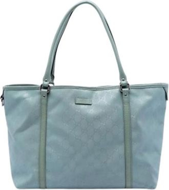 Gucci Pre-owned Tote Bags, female, Blue, Size: ONE SIZE Pre-owned The Joy Tote Bag
