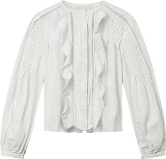 Isabel Marant Cubraly Shirt - Dames - Blouses - Wit - M - Katoen - Overhemden