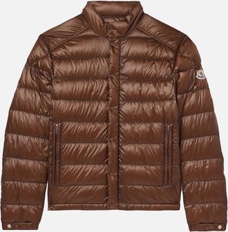 Moncler Mens Selves Jacket Brown - Size: Regular/42