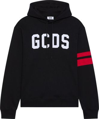 GCDS Regular Logo Hoodie - Heren - Hoodies - Zwart - M - Katoen - Hoodies & sweatvesten