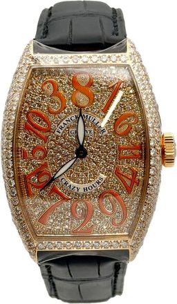 Franck Muller Cintree Curvex Crazy Hours Automatic Diamond Ladies Watch 5850 CH D CD-BLK