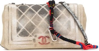 Chanel Canvas Shoulder Bag (Pre-Owned)