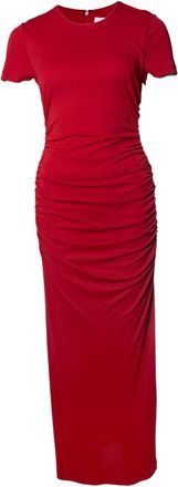 Carolina Herrera Draped maxi dress in red
