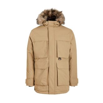 Jack & Jones Winddichte Parka Jas met Bont Capuchon - Heren - Parka Jassen - Bruin - S - Jassen