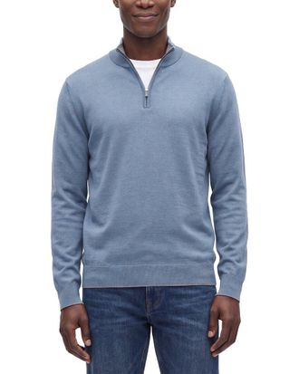 Raffi Jersey 1/4-Zip Mock Neck Sweater