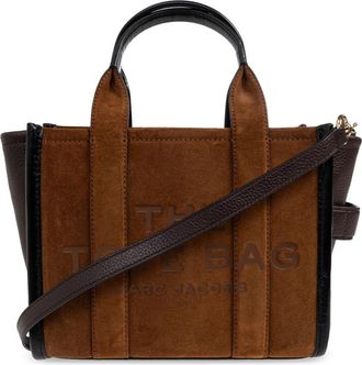 Marc Jacobs De Kleine Suede Leren Blocked Tote Bag - Dames - Shoppers - Bruin - ONE Size - Leer - Tassen