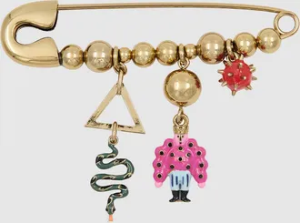 Essentiel Broche Kalaia Or Multicolore
