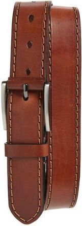 Johnston & Murphy Laser Stitch Leather Belt in Tan at Nordstrom Rack, Size 36