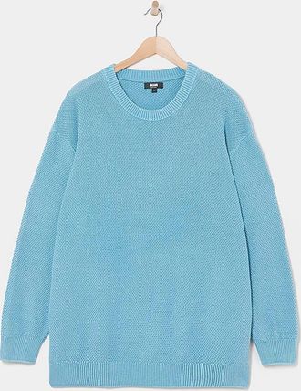 Jacamo Pigment Dyed Slouch Knitted Jumper