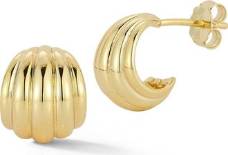 Glaze Jewelry Shell Rib Stud Earrings in Gold at Nordstrom Rack