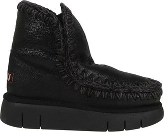 Mou Eskimo 18 - Dames - Winterlaarzen - Zwart - 36 EU - Wol - Schoenen