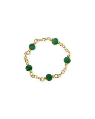Jewelmak 14K Emerald Ring