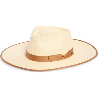Brixton Jo Straw Rancher Hat in Natural at Nordstrom Rack, Size X-Small