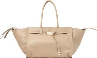 Benedetta Bruzziches Ivory Deer Leather Bag with Metal Hardware