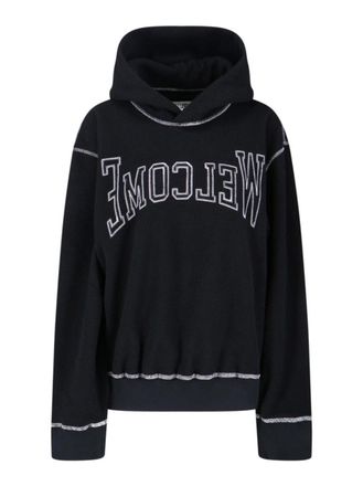 Maison Margiela Logo Hoodie - Black