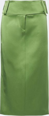 Sportmax Satin midi skirt