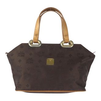 MCM Nylon/Leather Tote Bag