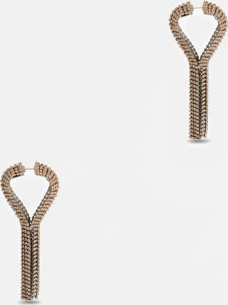 Paco Rabanne Orecchini Rabanne in ottone con strass incastonati