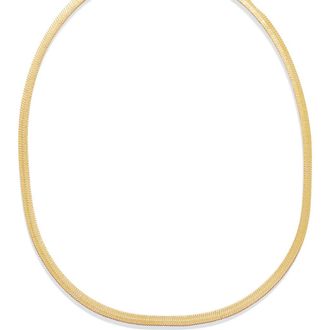 BEN ONI Herringbone Necklace, 3mm in Gold at Nordstrom, Size 16