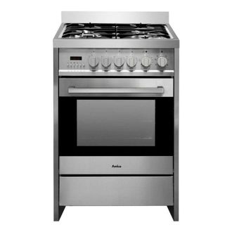 Amica Estufa De Gas Tiene 68l 4 Quemadores De Acero Inoxidable - Acme2005x - Amica