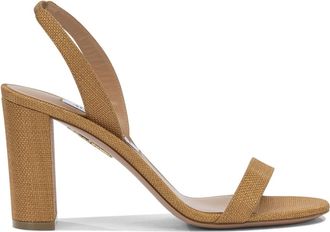 Aquazzura So Nude Block 85mm sandalen met hak