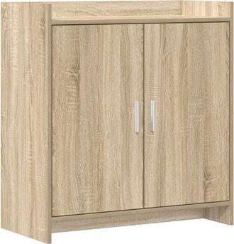 vidaXL Aparador Roble Sonoma 72 X 36 X 80 Cm Madera De Ingenier&iacute;a Vidaxl
