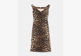 Kate Spade New York Leopard V-neck Midi Dress