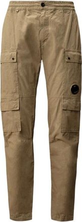 C.P. Company Cargo Microreps Broek met Lens Detail - Heren - Slim Fit Broeken - Beige - S - Katoen - Broeken