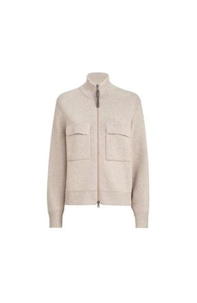 Brunello Cucinelli Cotton Diamond yarn outerwear jacket in Desert at Nordstrom, Size Xx-Small Eu